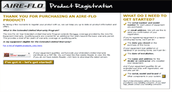 Desktop Screenshot of aireflowarranty.com